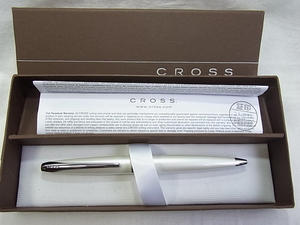 CROSS　クロスボ－ルペン：長さ140mm：太さ12.5mm：現在書き味良好：共箱入：取り扱い説名書＆永久保証書付:美品です