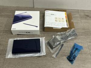 ☆ DSLite ☆ ニンテンドーDS Lite エナメルネイビー 動作品 本体 タッチペン アダプター 箱 説明書 付属 Nintendo DS GBA 任天堂 3188