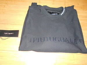 22ss 1piu1uguale3 [SPORT]・113 sport MOVING MESH L/S BIG CREW black