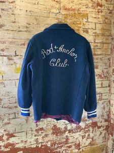 60s Rod&Anchor CARCLUB JACKET EMBROIDERY ヴィンテージ ビンテージ カークラブジャケット 刺繍ジャケット カーコート 50s 送料無料