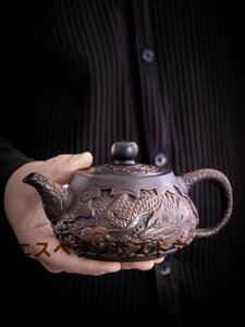 [エスペランザストア]職人手作り 陶器 煎茶道具 茶壺 茶壷 急須 常滑焼 茶器 茶道具 容量：240ML