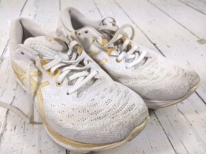 【4yt097】ランニングシューズ アシックス asics エヴォライド 1012A677 ホワイト×ゴールド サイズ：25.5㎝◆d45