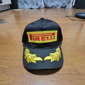 ピレリ　PIRELLI　キャップ 帽子 ブラック 黒 フリーサイズ　新品