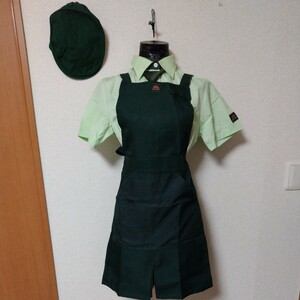 レア コスプレ ユニフォーム 制服 モスバーガー ブラウス エプロン キャップ セット ハロウィン コスプレ衣装