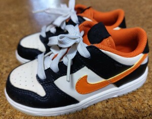 NIKE DUNK LOW PRM (TD) 中古 ”halloween” 16cm US 10c ナイキ ダンク ロー プレミアム トドラー ハロウィン 2021 DM0717-100 黒タグ