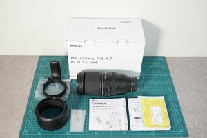 [NZ][D4280810] TAMRON タムロン 150-500mm F/5-6.7 Di III VC VXD FOR SONY E ソニー Eマウント用 カメラレンズ マニュアル、元箱等付き