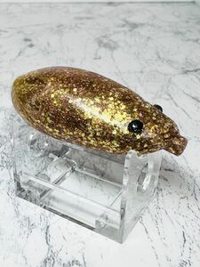 売り切り！フロッグ「シンズ フゴジュニア ゴールドラメ(皮のみ)」(検索/雷魚 フロッグ 廃盤品 カバーゲーム サイトゲーム トップゲーム)