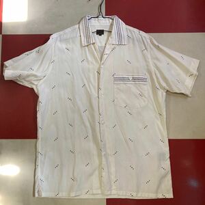 Deluxeware (デラックスウエア)ホワイト半袖シャツ 美品 size XL フリーホイーラーズ マッコイ ウエアハウス 東洋 ペパーミント ロカビリー