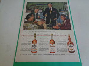 即決　広告　アドバタイジング　洋酒　ケンタッキー　ウィスキー　バーボン　１９５０ｓ　シェル　ＳＨＥＬＬ　モーターオイル　アメリカ