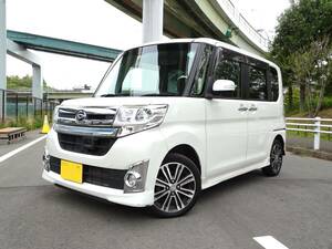 注目！TANTOカスタムRS　ターボ車*衝突回避支援ブレーキ*ナビ*TV*Bカメラ*プッシュスタート*パワスラ*ドラレコ*純正アルミ*フォグランプ