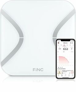 ※説明書がないため体重が計測できること以外不明※ FiNC SmartScale (スマホ連動 体組成計 自動記録 Bluetooh