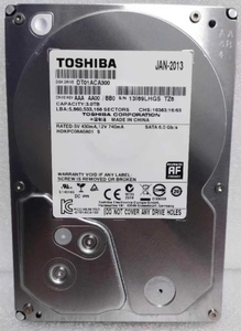 HDD TOSHIBA DT01ACA300 3TB 3.5インチ 7200rpm 6Gb/s SATA3 SATA 中古