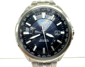 D012-123151-1 ◎ CITIZEN シチズン Loyal25 エコドライブ H145-S035545 デイト メンズ ソーラー 稼働 腕時計