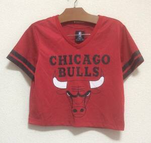 CHICAGO BULLS◇STARTER/NBA/Tシャツ/シカゴブルズ /ビックロゴ ビンテージ Sサイズ メッシュ