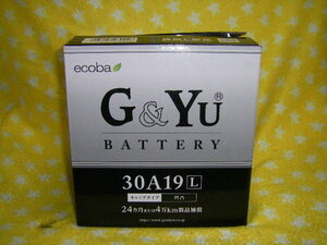 G＆Yu　エコバシリーズ　　ecoba　　30A19L 新品バッテリー 　( 26A19L 28A19L 　高容量品 )