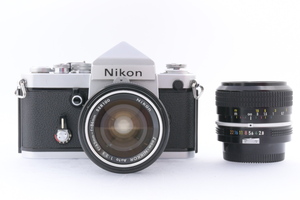 Nikon F2 アイレベル 722万台 + 非AI 43-86mmF3.5 + 24mmF2.8 ニコン フィルムカメラ レンズ