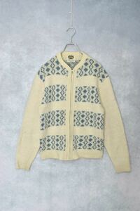 【 60s モヘア 】 ウール ニット ニット ジャケット / size L / 60年代 mohair wool cardigan カーディガン