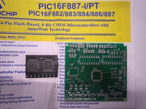 【送料無料・消費税なし】新品未使用 マイクロチップ Microchip マイコン　PIC16F887　おまけ付