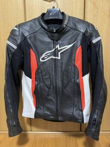 alpinestars faster leather jacket