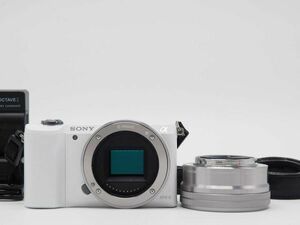 ソニー Sony Alpha A5000 20.1MP White Digital Camera 16-50mm Lens [美品] #Z1432A