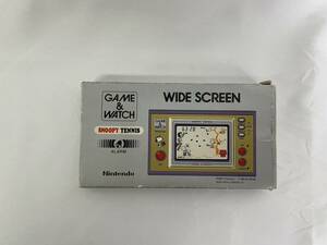 【箱説付き】GAME＆WATCH スヌーピー テニス SNOOPY tennis wide screen ゲーム＆ウォッチ 任天堂 Nintendo レトロ 38j-4-6