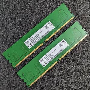 【中古】DDR5メモリ 16GB(8GB2枚組) SK hynix HMCG66MEBUA081N [DDR5-4800 PC5-38400]