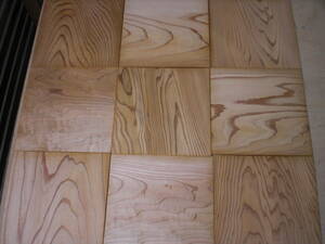杉板　乾燥材　赤身板　無垢　天井板　9枚口　約270×270×7　工作　工芸に　⑦