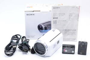 ★極上品★　ソニー SONY ビデオカメラ Handycam 光学30倍 内蔵メモリー32GBホワイト HDR-PJ675 WC