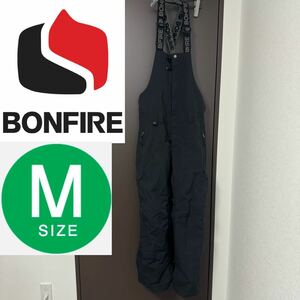 BONFIRE ボンファイア ボンファイヤ スノーボード スノボ サロペット オーバーオール ビブ ビブパンツ パンツ ズボン Mサイズ M メンズ 黒
