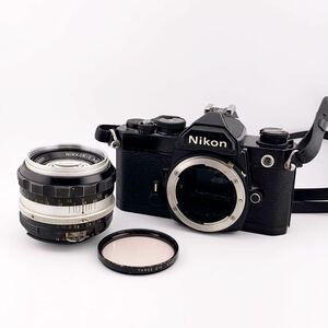 Nikon FM 2328575 フィルムカメラ NIKKOR-S Auto 1:1.4 f=50mm レンズ 【S81169-653】