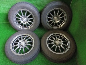 INTERSTATE DURATION30 185/65R14 社外 ZACK 汎用 14×5.5J スタッドレス付4本 履き潰しにも 中古 売切!!