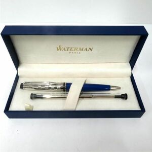 WATERMAN/ウォーターマン エキスパートデラックス ツイストボールペン ブルーCT①