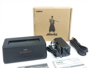 ■新品未使用②■Logitec ロジテック LHR-L1BSTWU3D■HDD/SSD ケース ハードディスクスタンド 外付け 2.5インチ 3.5インチ■美品