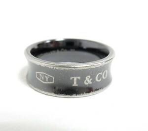 12713◆TIFFANY＆Co. ティファニー 1837 T&CO Ti チタンリング/指輪【約13号】中古 USED