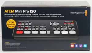 Atem Mini Pro ISO Blackmagic Design リーズナブルで高機能なライブスイッチャー！