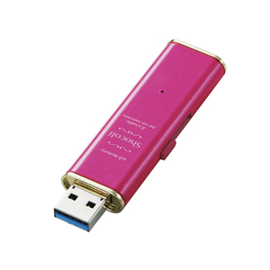 エレコム USB3.0対応スライド式USBメモリ「Shocolf」 MF-XWU332GPND