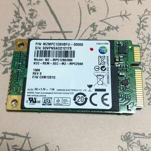  SAMSUNG mSATA SATA 6Gbps 128GB SSD 動作品