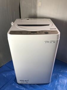 【SHARP】 シャープ 全自動電機洗濯機 洗濯6.0㎏ 風乾燥　ES-GE6G-T 2023年製 
