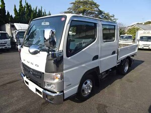 H26三菱キャンター2tＷキャブ全低床6人乗　4ナンバー荷台210cm(白)(234)(06-05)(車検R7年1月18日)現車渡し値引有り！業販値引有り！