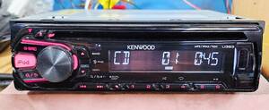 ♪2205♪中古☆KENWOOD/ケンウッド☆1DIN☆オーディオデッキ☆U393R☆iPhone/iPod対応☆CD/USB/AUX/AM/FM☆動作品♪