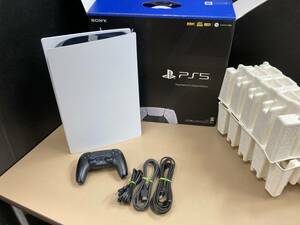 S059[12]S91(ゲーム機本体) 使用感多中古 Sony/ソニー Playstation5 デジタルエディション CFI-1000B01 ※欠品・他社製品あり 4/23出品