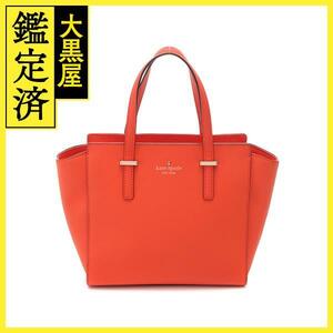 kate spade ケイトスペード シダーストリート 2WAYバッグ オレンジ ゴールド金具 レザー PXRU5491【434】