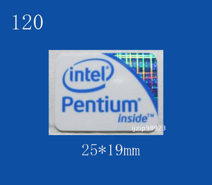 即決120【 intel Pentium 】（大）エンブレムシール追加同梱発送OK■ 条件付き送料無料 未使用