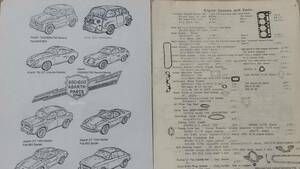 Fiat 850・600 Abarth parts フィアット 850・600 アバルト パーツ　by　グレッグ・シュミット　円表示パーツ価格付き　コピー品