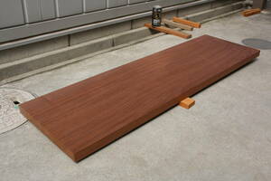 ウォルナット　ウォールナット　テーブル　棚板　無垢材　彫刻材　長さ93.0cm　幅27.2cm　厚み2.6cm