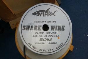 SHARKWIRE シャークワイヤー SL07282GB 1ｍ単位の切売販売 純銀線(シールド線は銀コーティング) RCAケーブル