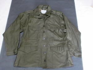 ミリタリージャケット　ブルゾン JACKET,FIELD,M-1942 作業服　防寒服　サイズL 黄緑　　展示品　　　　　　　ytan-4