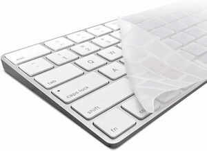 kwmobile 対応: Apple Magic Keyboard キーボードカバー - ノートパソコン ノートPC QWERTY配列 防塵 透明