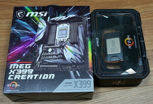 AMD Ryzen Threadripper 2990WX ＆ MSI MEG X399 CREATION （sTR4/Socket TR4）