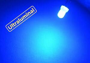 LED 青色 3mm径 砲弾型 乳白色ボディ　10個